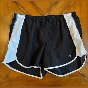 Champion Black & White Running Athletic Shorts – Women’s Size Medium 🏃‍♀️✨